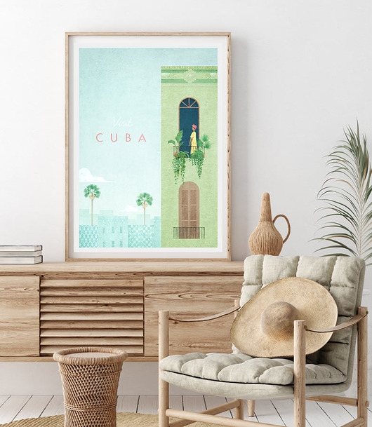 Image of Hawana - Kuba - vintage plakat 50x70 cm