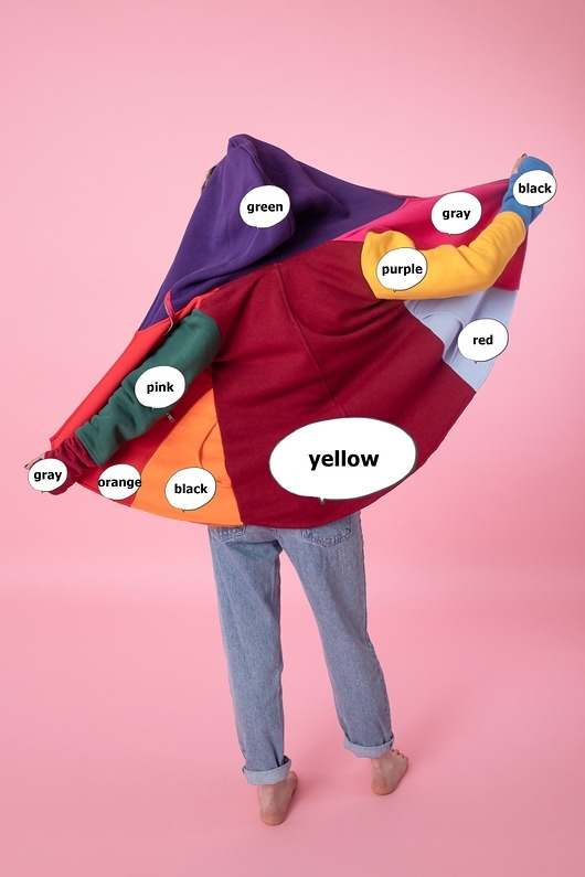 Image of Pakamera Personalizowana bluza, wybieraj i miksuj kolory , bluza kolorowa na prezent