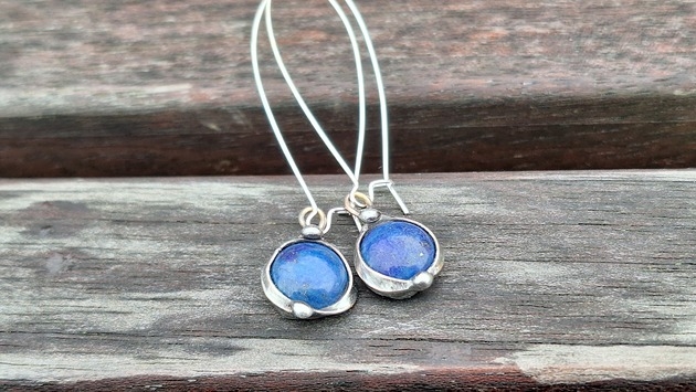 Image of Pakamera Kolczyki Lapis lazuli