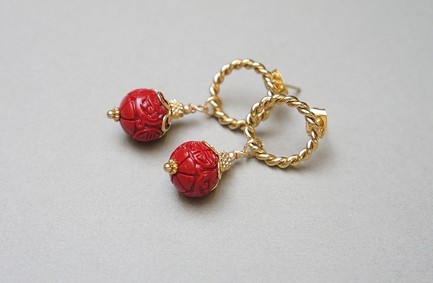 Image of Pakamera Alloys Collection - Red koral vol. 2 kolczyki