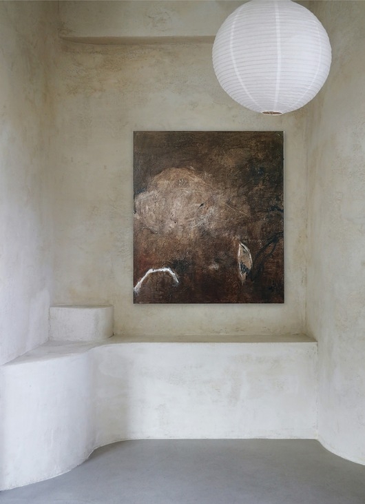 Image of Pakamera Invitation 70x80 cm, obraz na płótnie, pigmenty ziemne, akryl