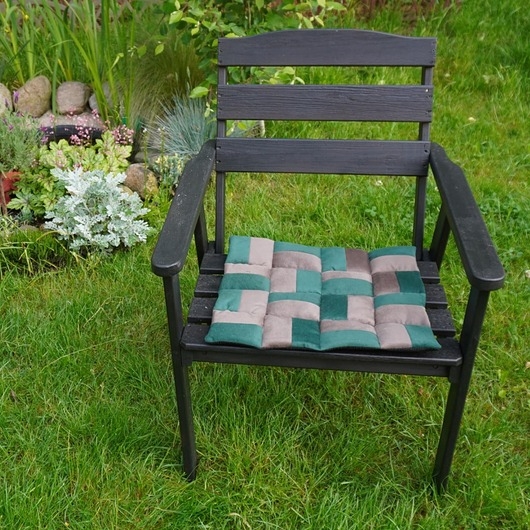 Image of Pakamera Poduszka patchwork zerowaste balkon taras