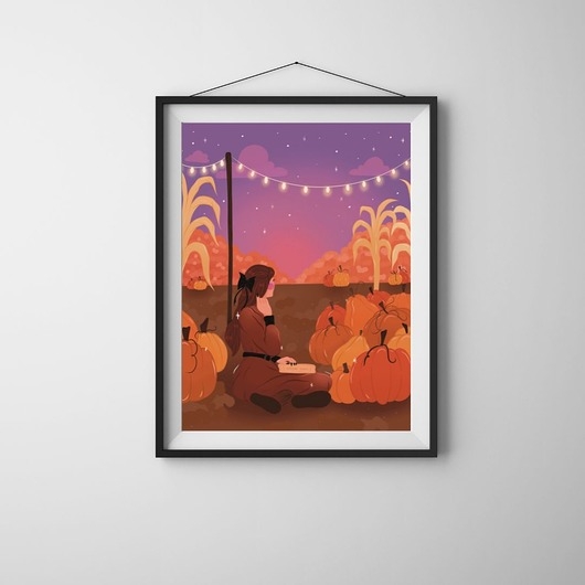 Image of Plakat Pumpkin Field