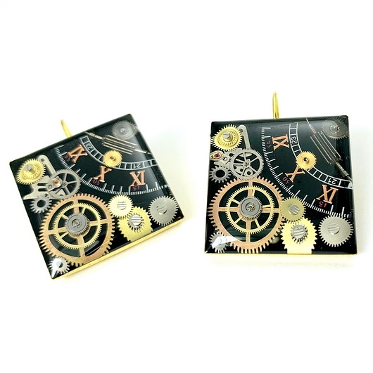 Image of Pakamera Kolczyki złote - golden sparks II