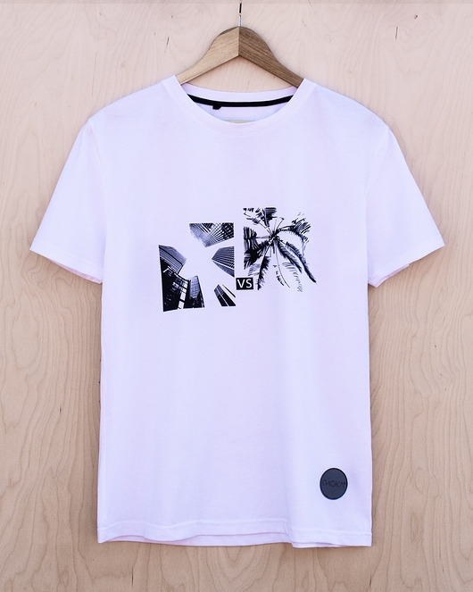 Image of Pakamera T-shirt męski PERSPECTIVE white