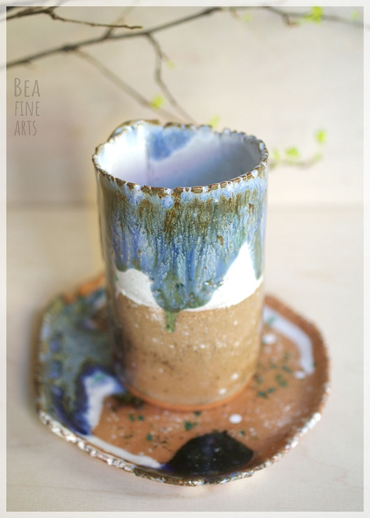 Image of Pakamera Ceramiczny zestaw do picia kawy, herbaty