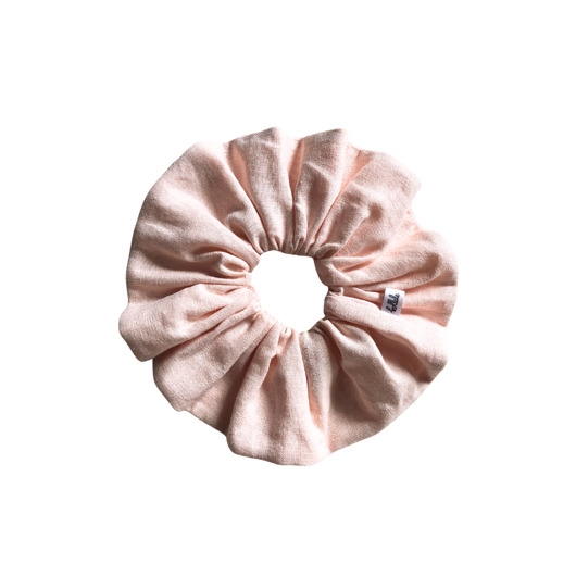 Image of Pakamera Duża lniana gumka do włosów scrunchie / kollale