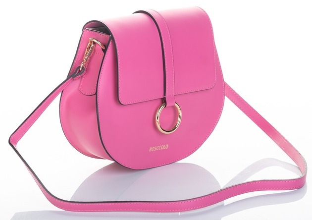Image of Pakamera Torebka skórzana na ramię - crossbody (7101)