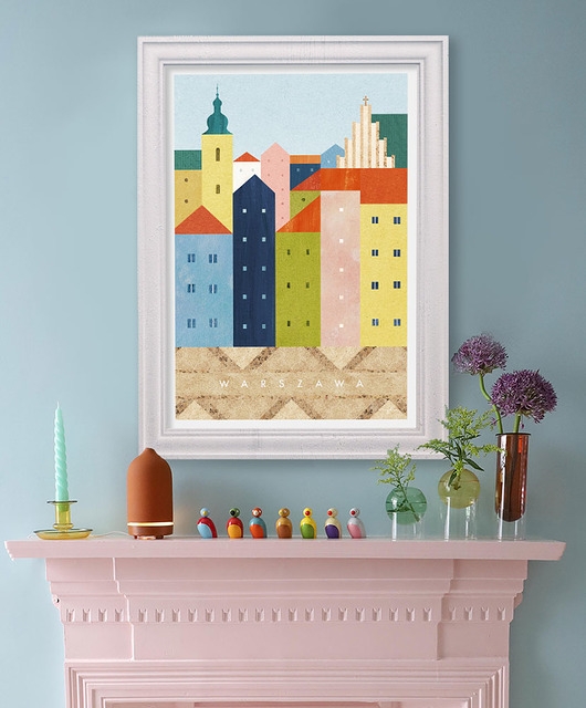 Image of Pakamera Warszawa - Stare Miasto - plakat fine art