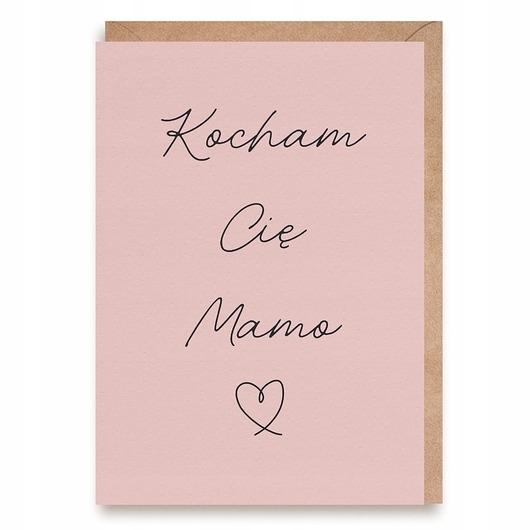Image of Pakamera Kartka dla Mamy - Kocham Cię Mamo