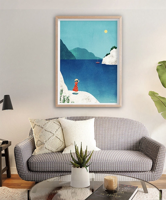 Image of Pakamera Morze Śródziemne - plakat 50x70 cm - wybrzeże Calanques