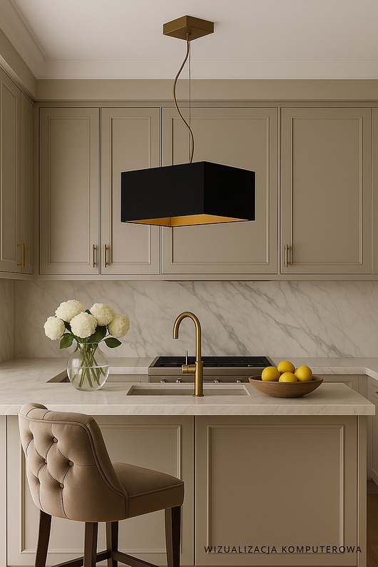 Image of Pakamera Geometryczna lampa wisząca do kuchni SANGRIA GOLD
