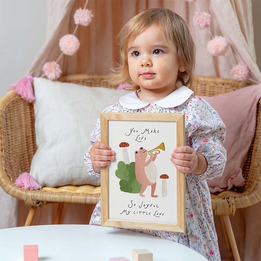 Image of Pakamera Plakat Żabka grajek - Plakaty Na Ścianę Dla Dzieci