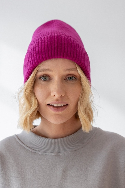 Image of Czapka Gentle Cashmere Jagoda