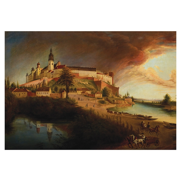 Image of Pakamera Kartka Premium - Jan Nepomucen Głowacki Widok na Wawel