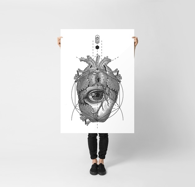 Image of Pakamera Plakat Anatomia serca