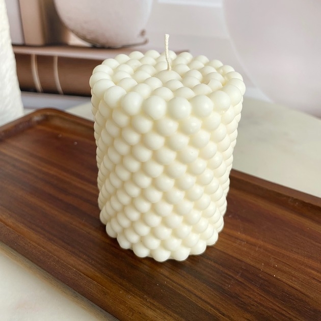 Image of Pakamera Świeca sojowa dekoracyjna Bubbles 60x75mm