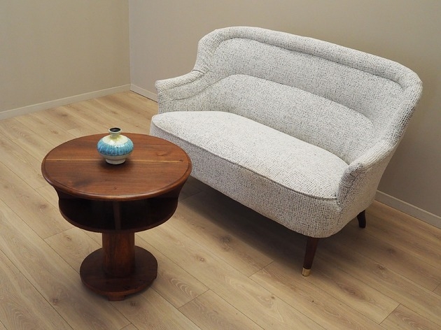 Image of Pakamera Sofa biały melanż, włoski design, lata 60, produkcja: Włochy
