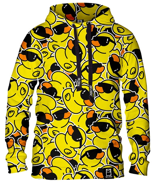 Image of Damska Bluza z kapturem Ducks Yellow