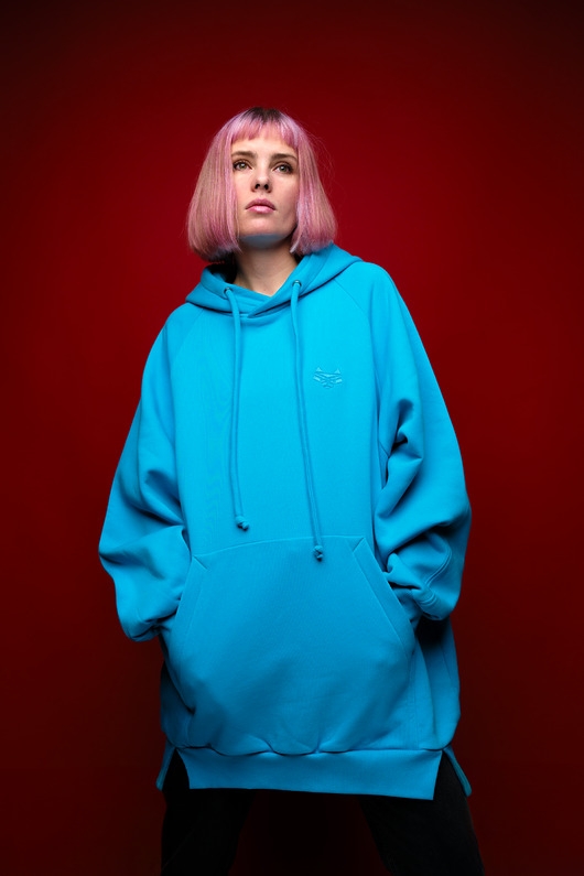 Image of Bluza SUMO niebieska / oversize hoodie