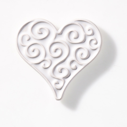 Image of Serce od serca, magnes, białe, w pudełku