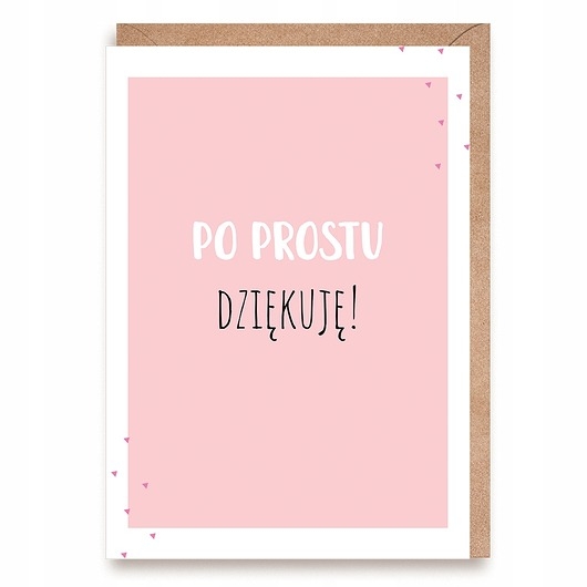 Image of Pakamera Kartka z podziękowaniem - Po prostu dziękuję