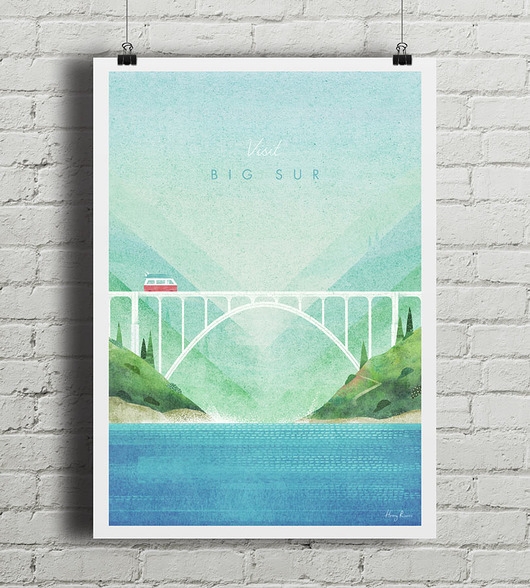 Image of Pakamera Big Sur - vintage plakat