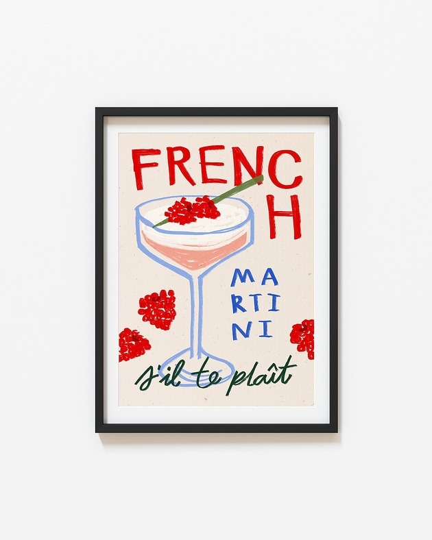 Image of Pakamera Plakat French Martini Sil Te Plait