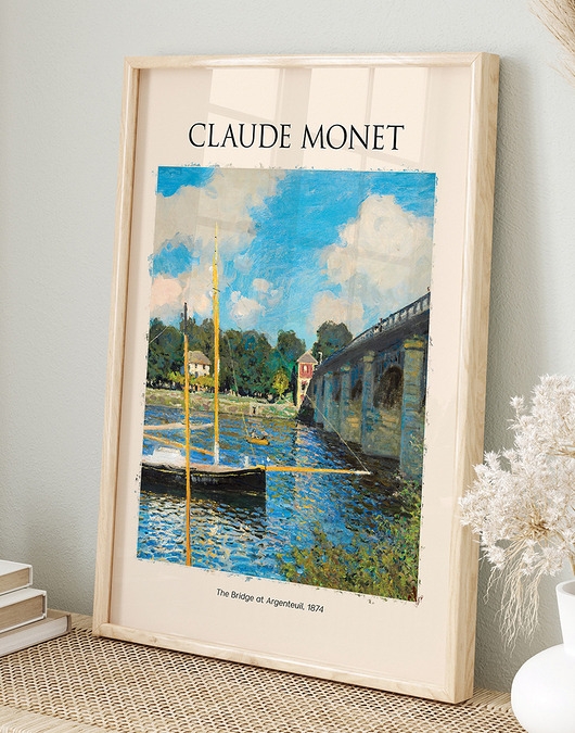 Image of Plakat Reprodukcja Claude Monet - Most w Argenteuil