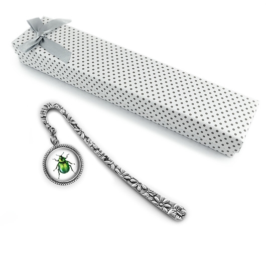 Image of Pakamera Zakładka do książki - Zielony żuczek