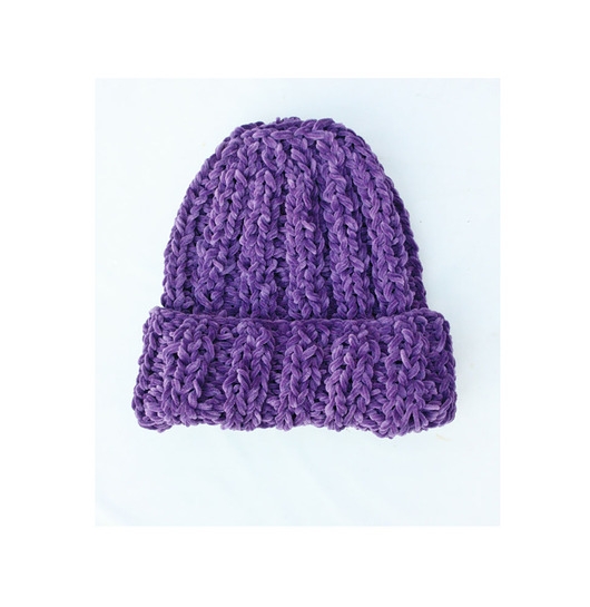 Image of Fioletowa czapka beanie