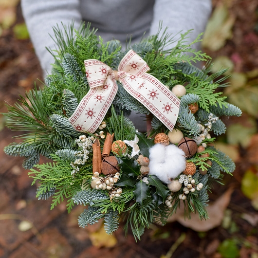 Image of Świąteczy wianek naturakny- NORDIC