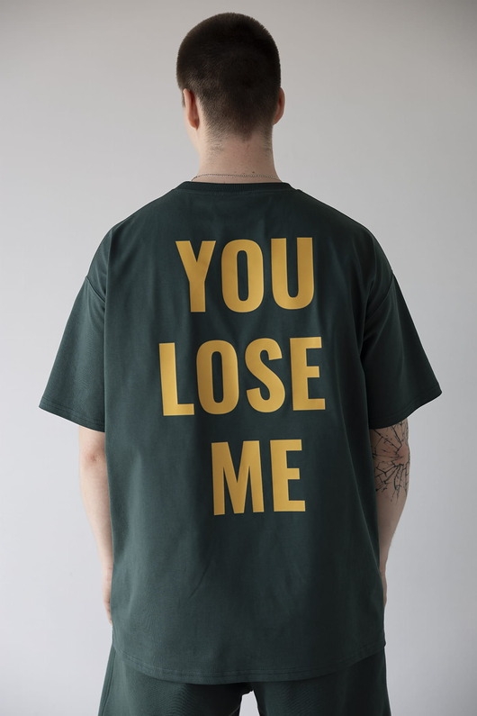 Image of Pakamera T-Shirt Oversize FLOW Green (z nadrukiem)