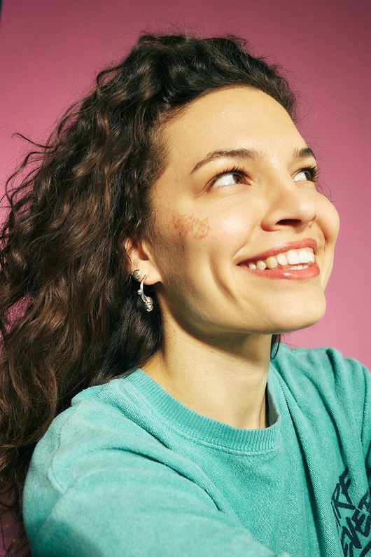 Image of Pakamera SPHERE semi / silver earrings