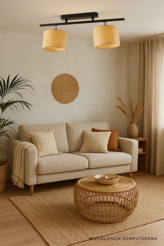 Image of Pakamera Regulowana lampa sufitowa w stylu boho CHILE BOHO