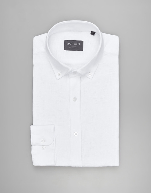 Image of Pakamera Koszula limido 00557 długi rękaw biały slim fit