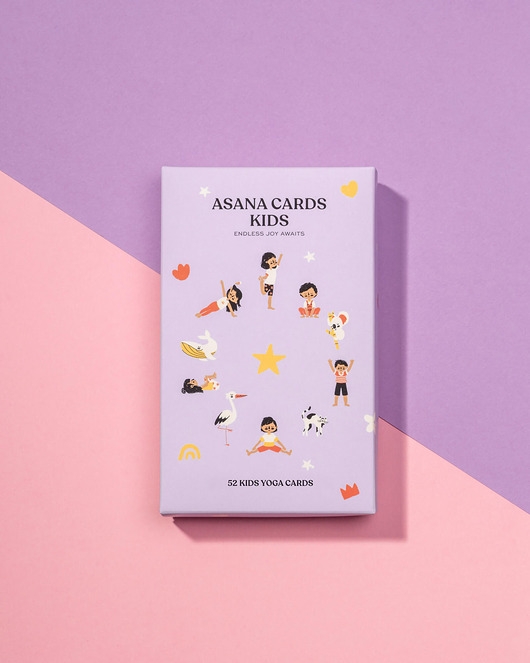 Image of Pakamera Asana Cards Kids - karty do jogi dla dzieci - język angielski