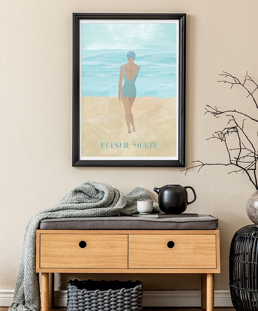 Image of Pakamera Polskie morze Bałtyk - plakat 50x70 cm