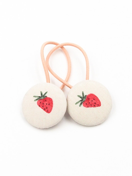 Image of Pakamera Gumki do włosów w truskawki Strawberry