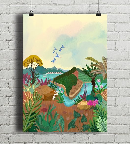 Image of Pakamera Indie - plakat fine art giclee