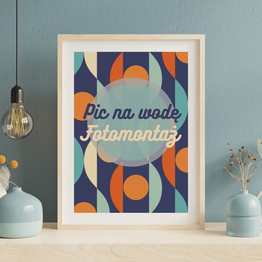 Image of Pakamera Kolorowy plakat, pic na wodę
