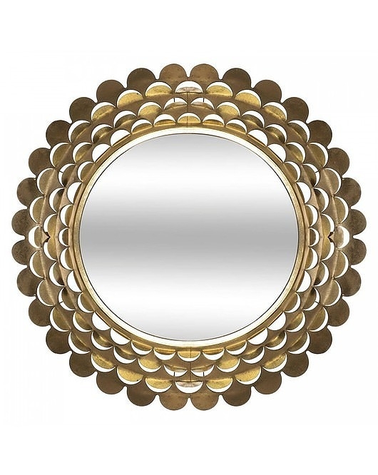 Image of Pakamera Lustro Metalowe Lustro Wiszące Gabriele 91 cm