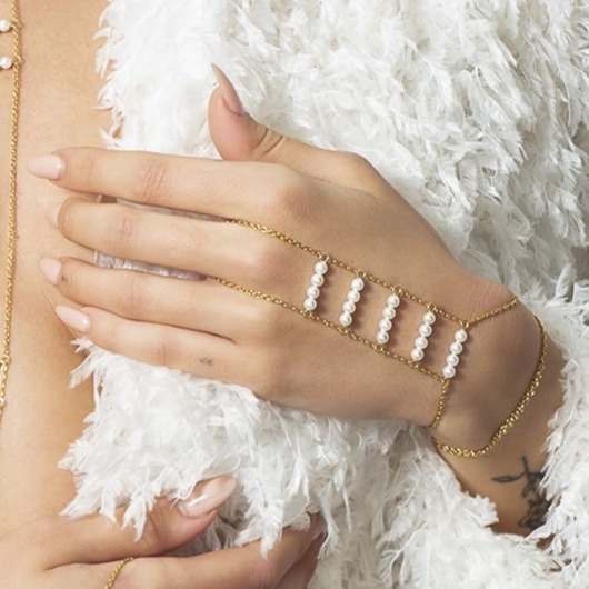 Image of Pakamera Bransoletka z pierścionkiem Timeless Pearls 2w1