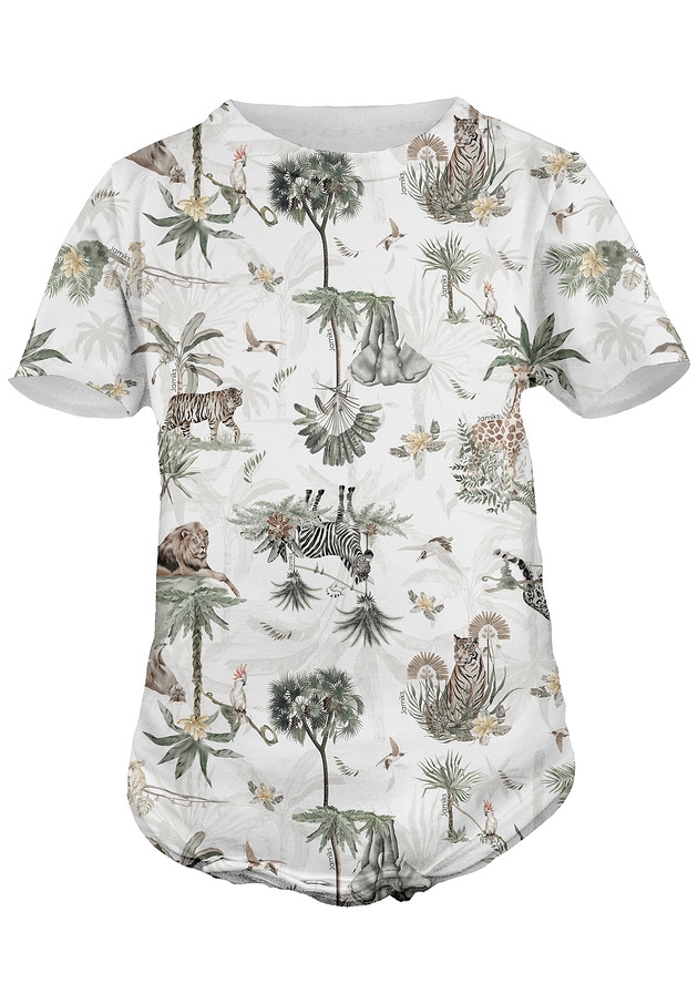 Image of Pakamera Body niemowlęce FARIT organic krótki rękaw oasis