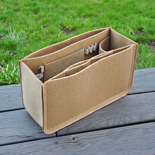 Image of Pakamera Organizer do torebki XXL - beżowy filc
