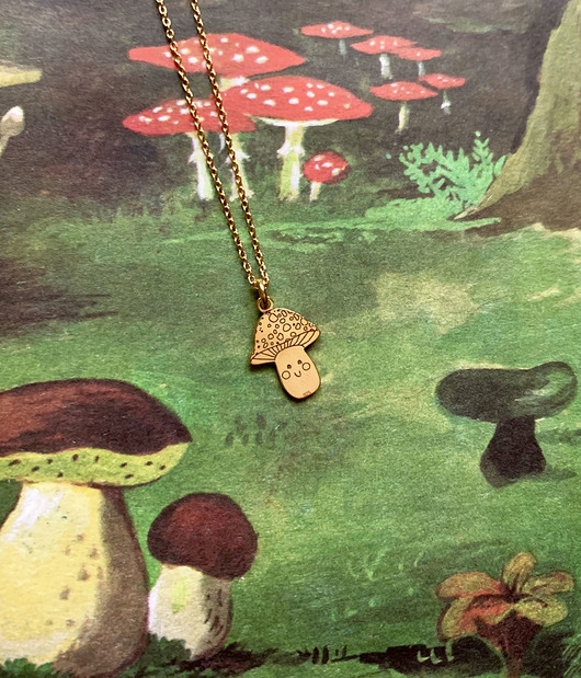 Image of Pakamera Happy Amanita - Muchomor - Naszyjnik - Grzybek