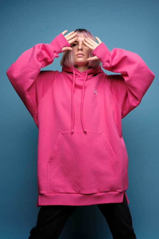 Image of Bluza SUMO fuksja/ oversize hoodie