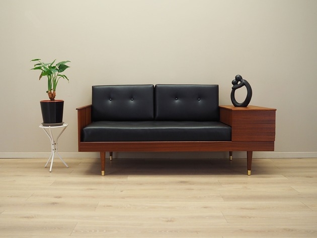 Image of Pakamera Sofa mahoniowa, norweski design, lata 60, designer: Ingmar Relling