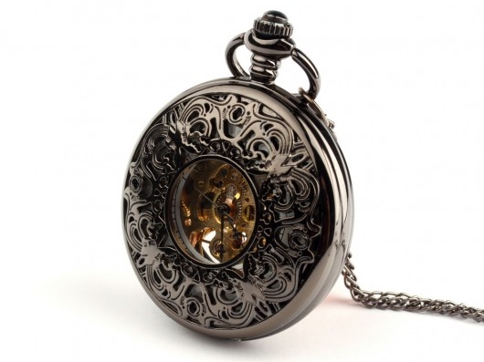 Image of Pakamera AŻUR IV DARK (white dial) - Drobiny Czasu