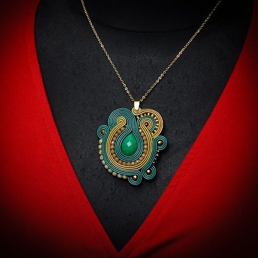 Image of Elegancki naszyjnik soutache